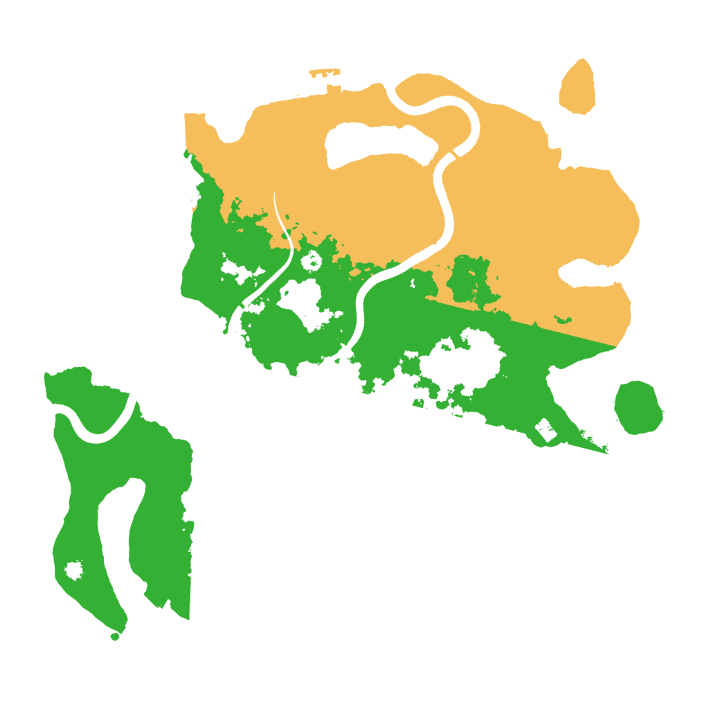 Biome Rust Map: Procedural Map, Size: 3500, Seed: 1235007326
