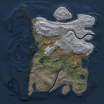 Thumbnail Rust Map: Procedural Map, Size: 3500, Seed: 16781, 12 Monuments