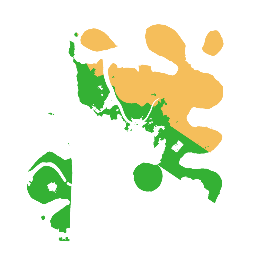 Biome Rust Map: Procedural Map, Size: 2500, Seed: 1846730619