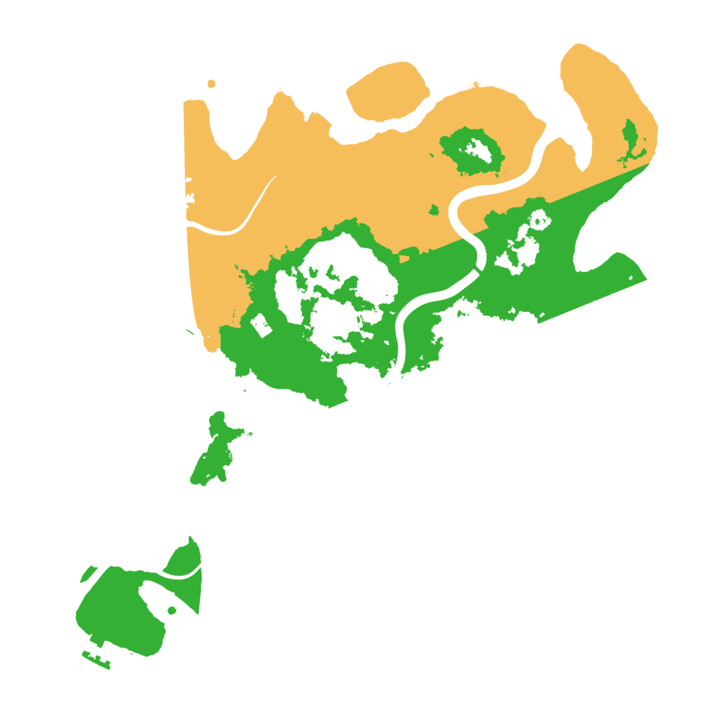 Biome Rust Map: Procedural Map, Size: 3500, Seed: 544010206