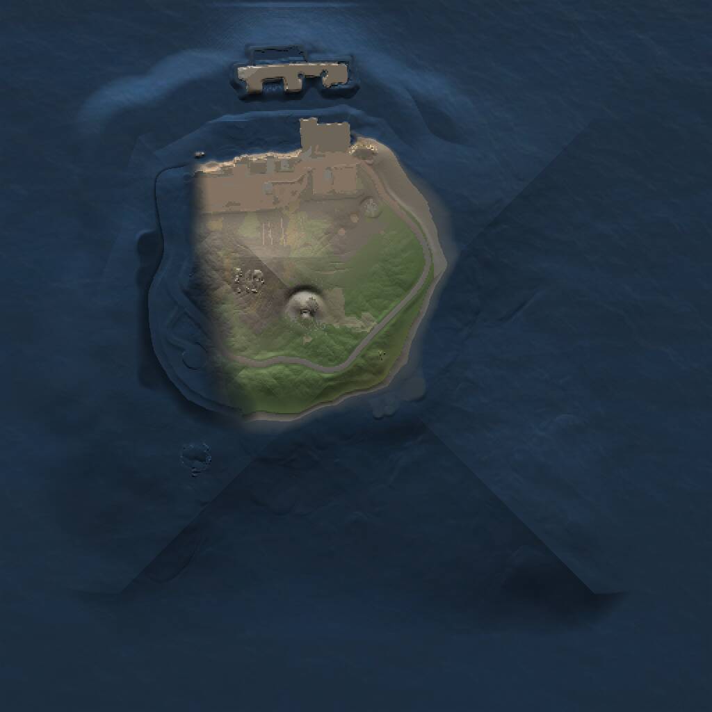 Rust Map: Procedural Map, Size: 1000, Seed: 117678007, 2 Monuments