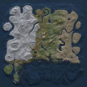 Thumbnail Rust Map: Procedural Map, Size: 4500, Seed: 110789392, 15 Monuments