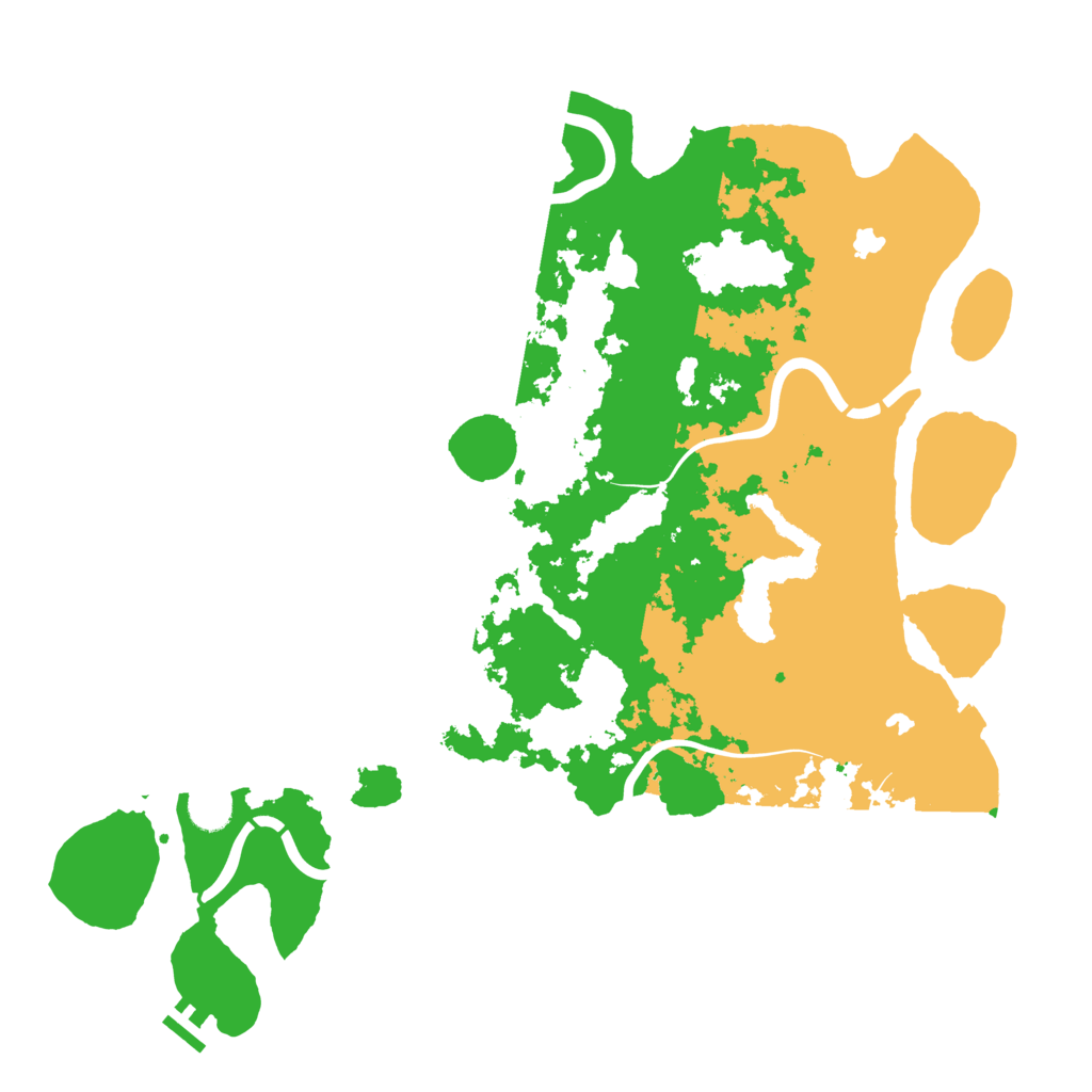 Biome Rust Map: Procedural Map, Size: 4500, Seed: 110789392