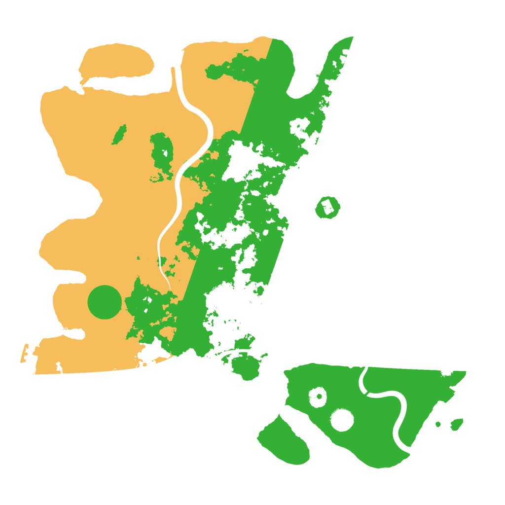 Biome Rust Map: Procedural Map, Size: 3900, Seed: 462558800