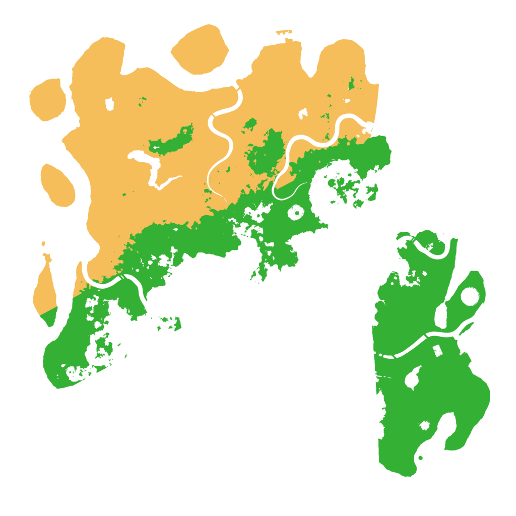 Biome Rust Map: Procedural Map, Size: 5000, Seed: 7680562