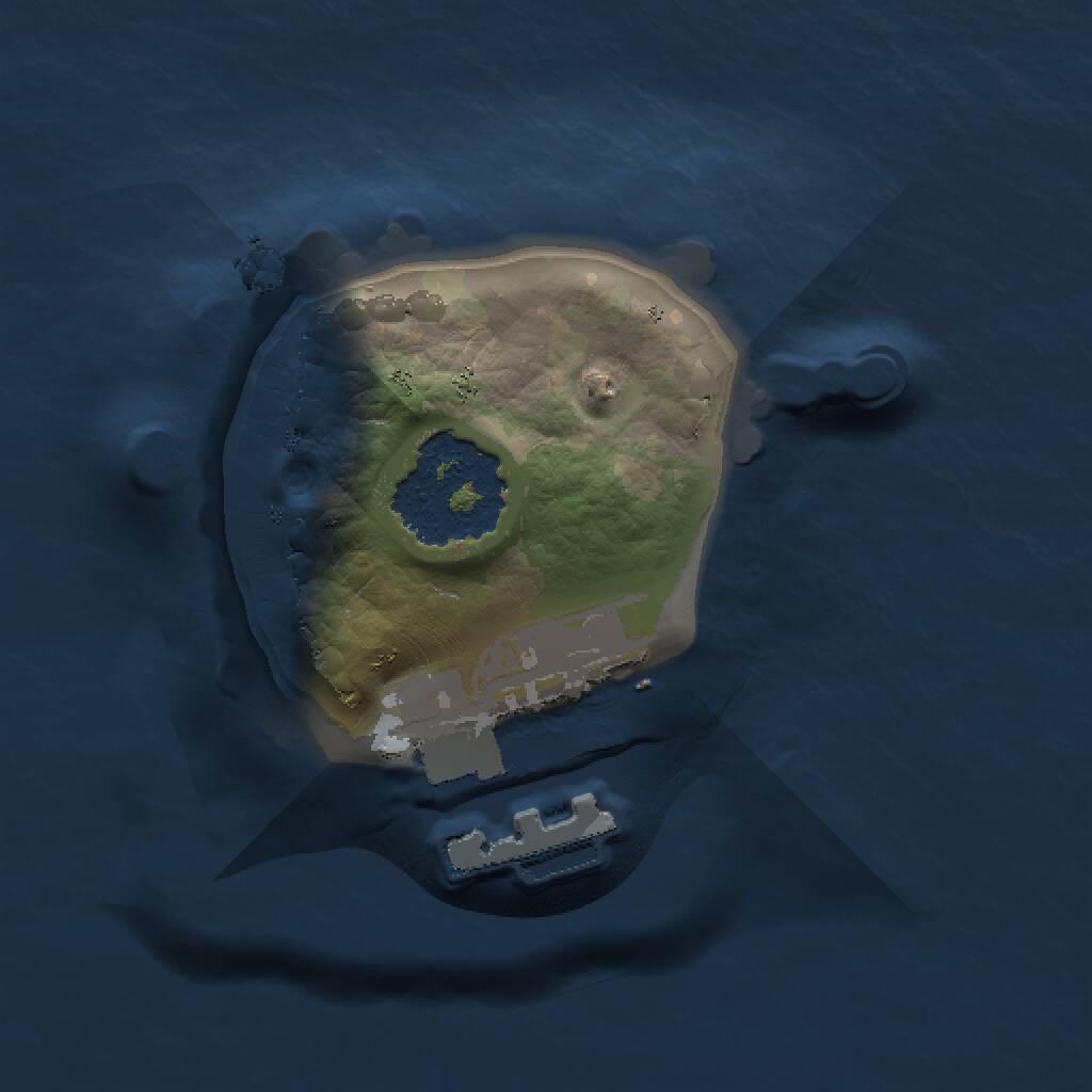 Rust Map: Procedural Map, Size: 1000, Seed: 335855058, 2 Monuments