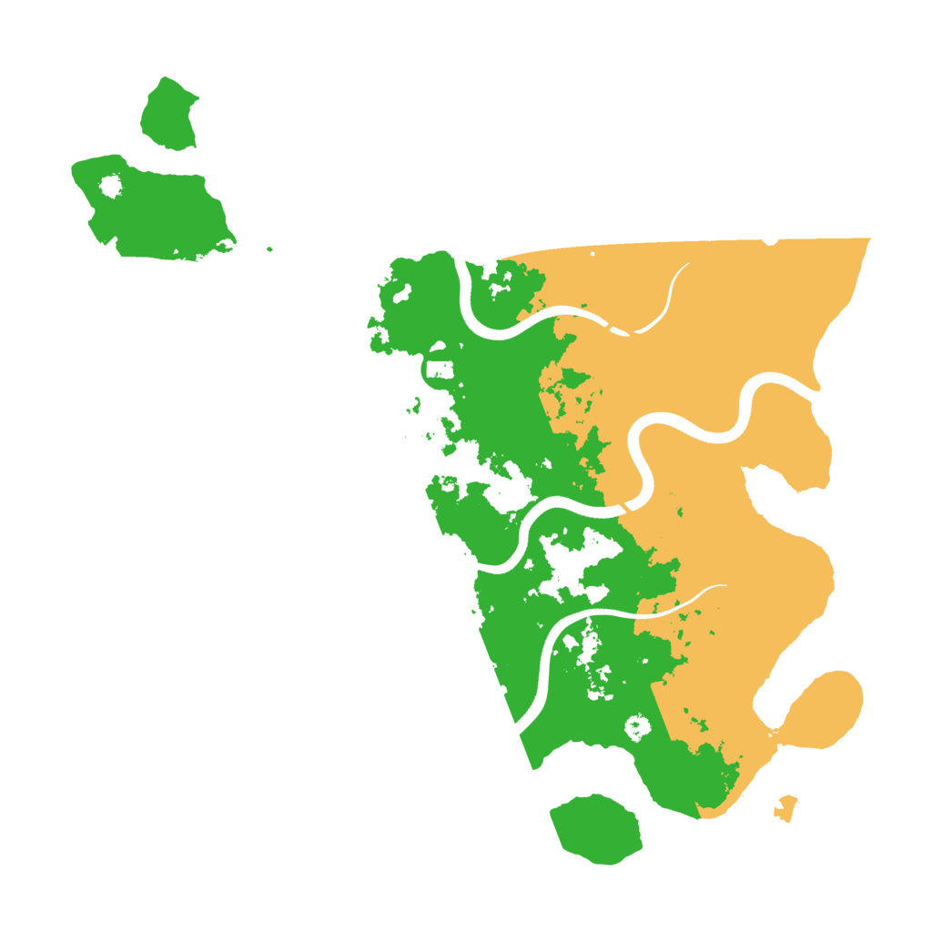 Biome Rust Map: Procedural Map, Size: 3700, Seed: 60000