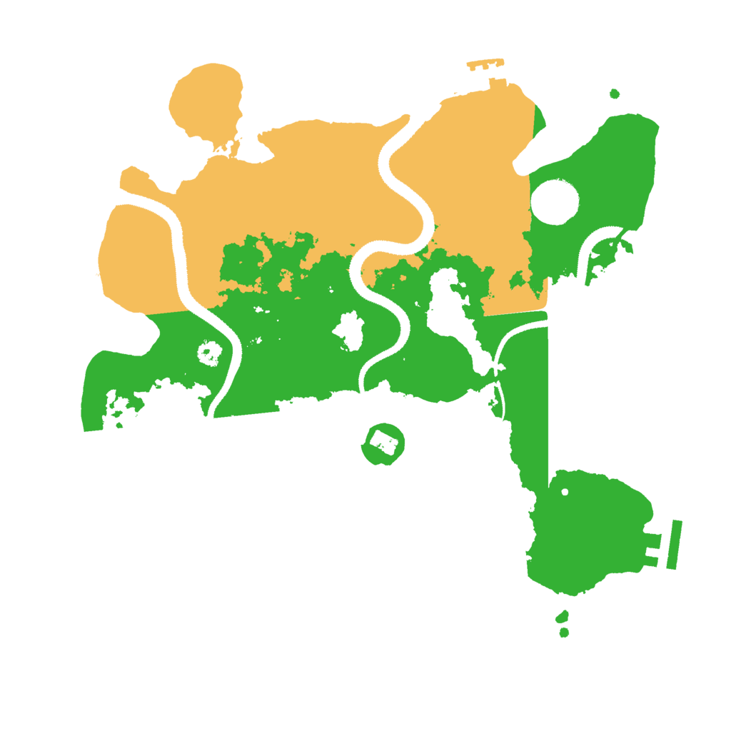 Biome Rust Map: Procedural Map, Size: 3000, Seed: 964185479