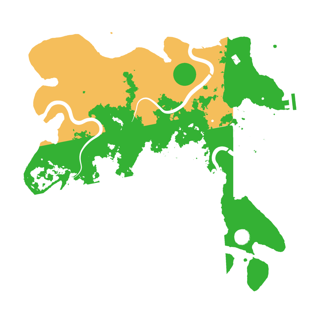 Biome Rust Map: Procedural Map, Size: 3600, Seed: 249239