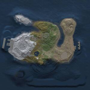 Thumbnail Rust Map: Procedural Map, Size: 1800, Seed: 499838691, 5 Monuments