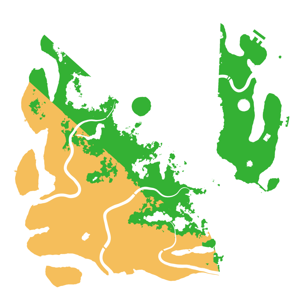 Biome Rust Map: Procedural Map, Size: 4300, Seed: 220919520