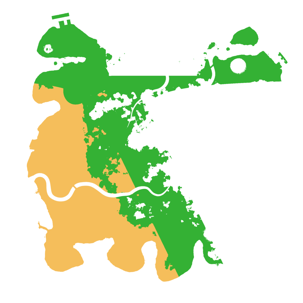 Biome Rust Map: Procedural Map, Size: 3500, Seed: 492198160