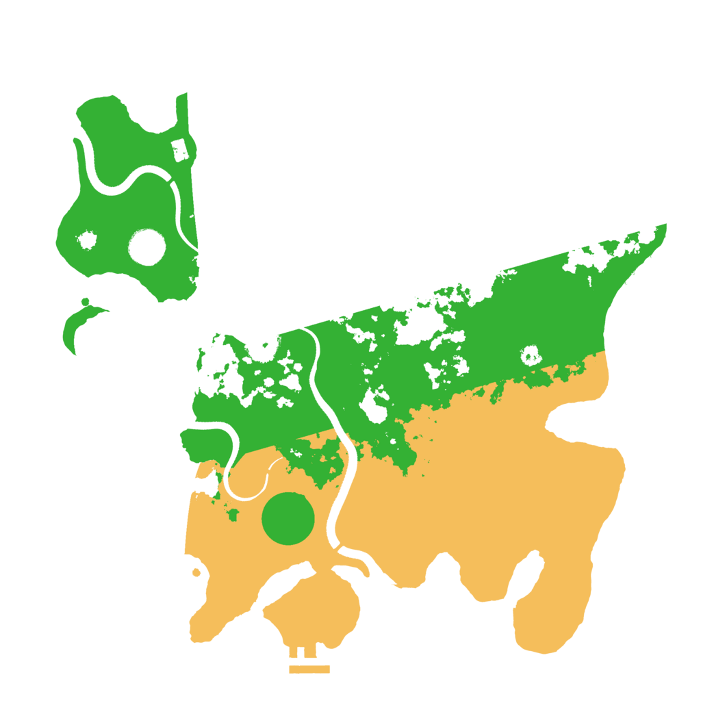 Biome Rust Map: Procedural Map, Size: 3500, Seed: 2069410012