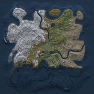 Thumbnail Rust Map: Procedural Map, Size: 3500, Seed: 560296526, 12 Monuments