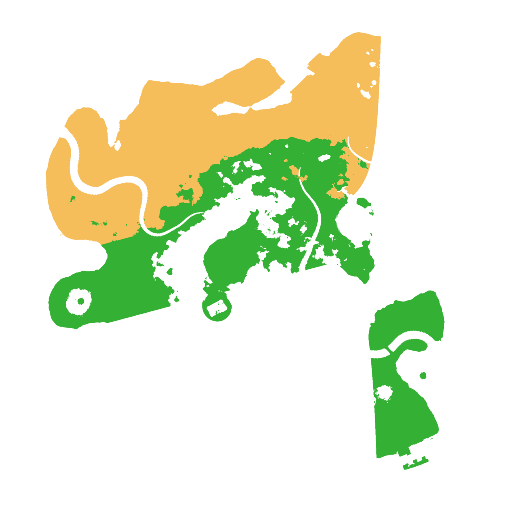 Biome Rust Map: Procedural Map, Size: 3000, Seed: 13684