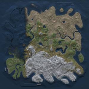 Thumbnail Rust Map: Procedural Map, Size: 4500, Seed: 676483008, 13 Monuments