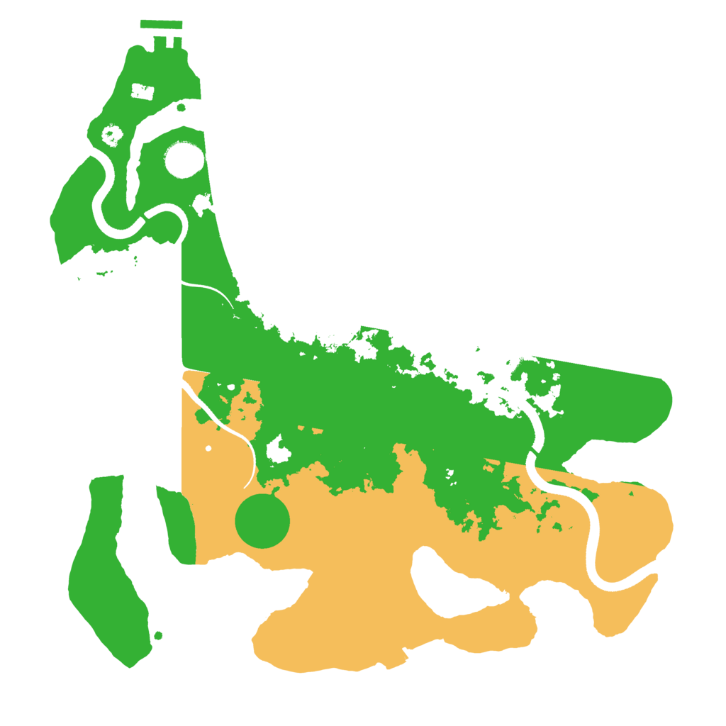 Biome Rust Map: Procedural Map, Size: 3500, Seed: 9828559