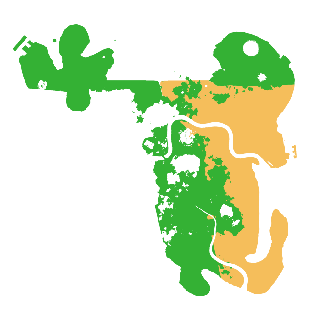Biome Rust Map: Procedural Map, Size: 3600, Seed: 37559948