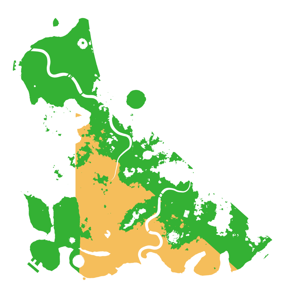 Biome Rust Map: Procedural Map, Size: 4500, Seed: 239264345