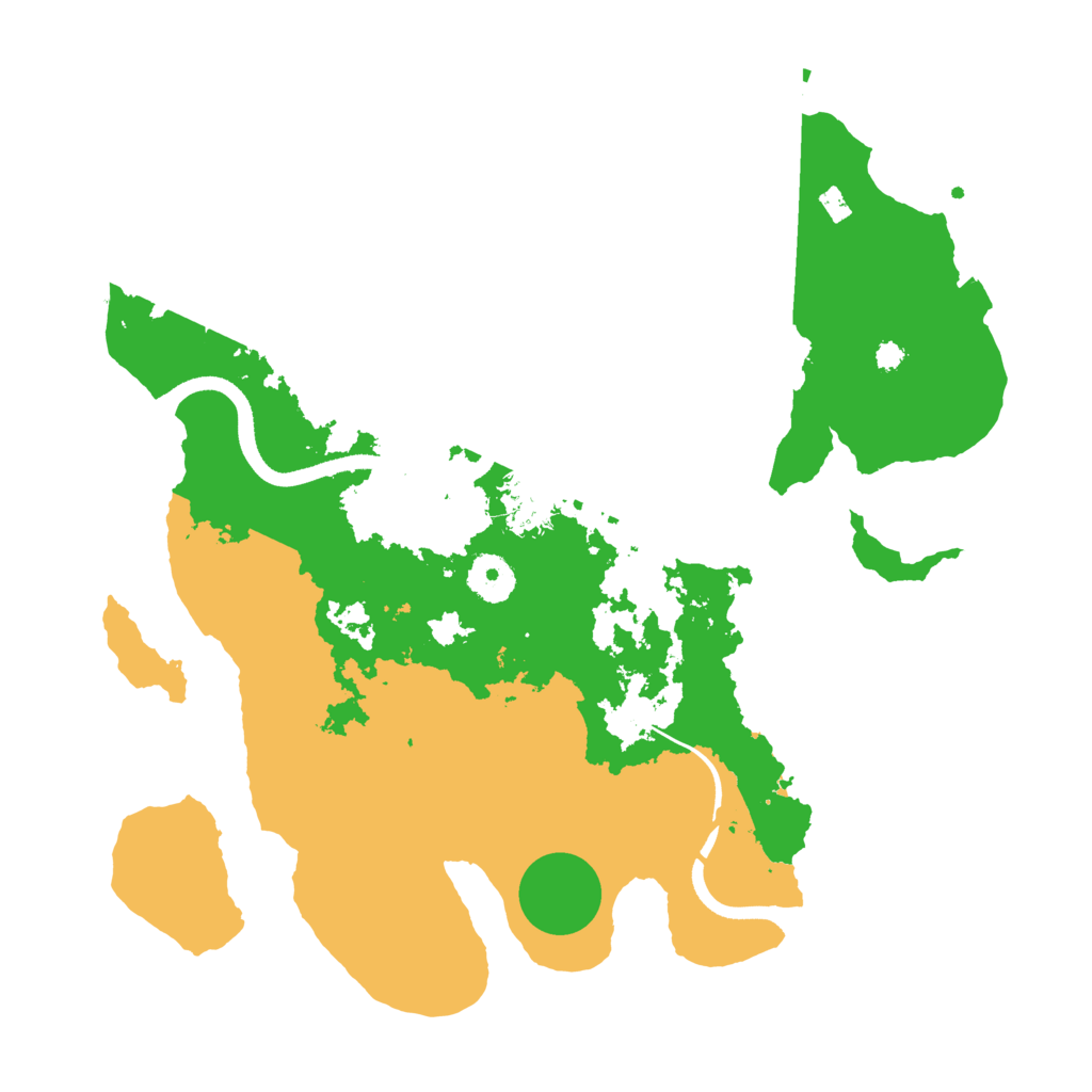 Biome Rust Map: Procedural Map, Size: 3500, Seed: 639491
