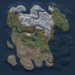 Thumbnail Rust Map: Procedural Map, Size: 3500, Seed: 639491, 11 Monuments