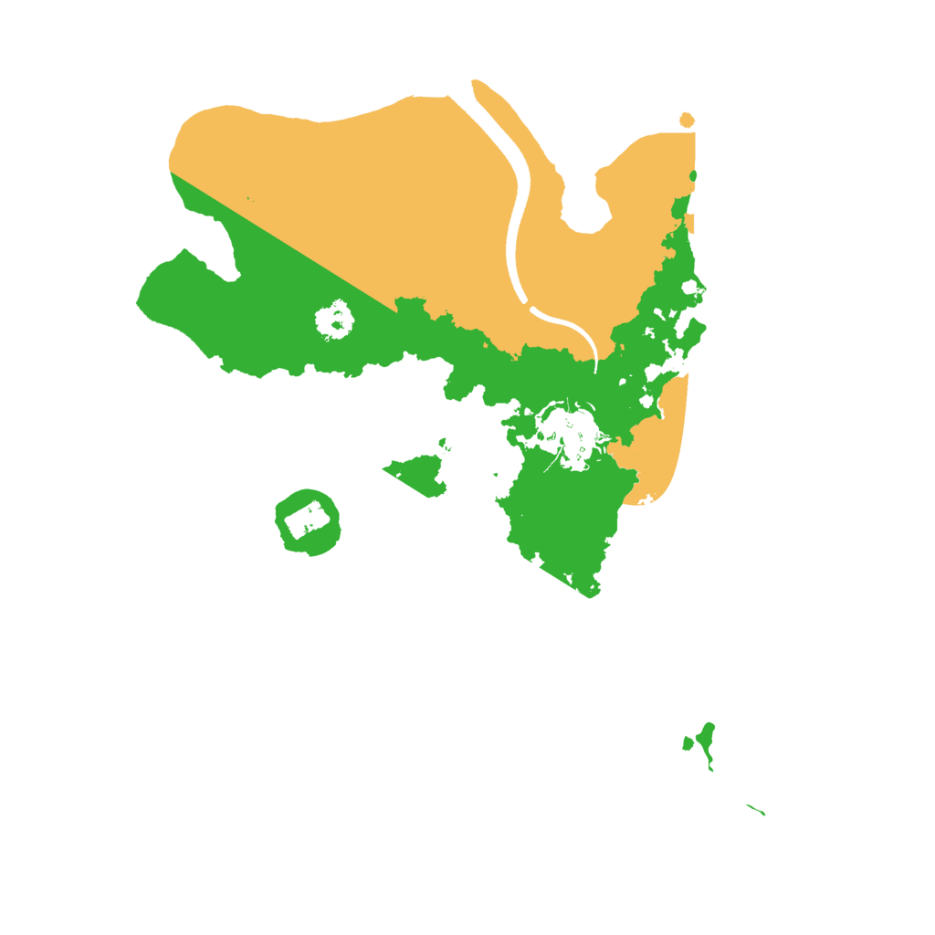Biome Rust Map: Procedural Map, Size: 2500, Seed: 313131231