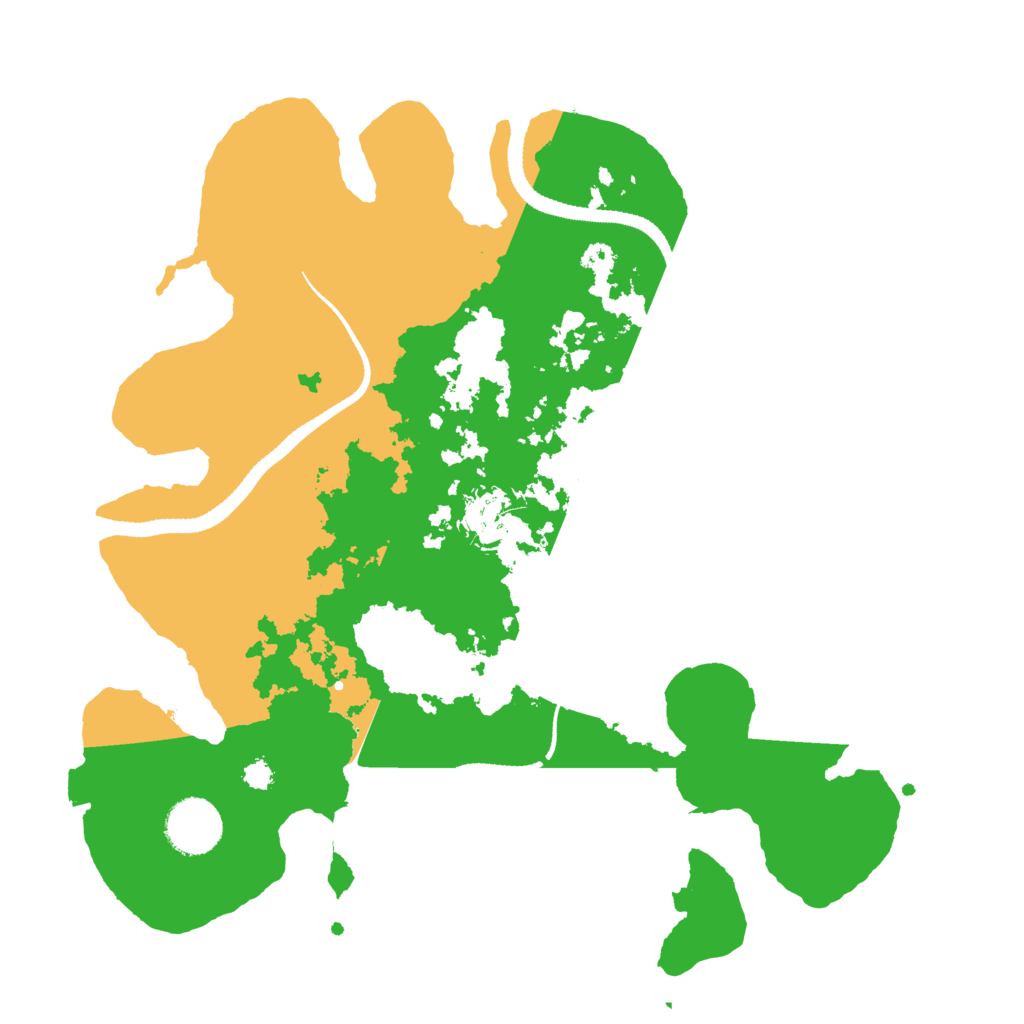 Biome Rust Map: Procedural Map, Size: 3200, Seed: 1593156290