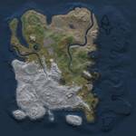 Thumbnail Rust Map: Procedural Map, Size: 3750, Seed: 1696206858, 14 Monuments