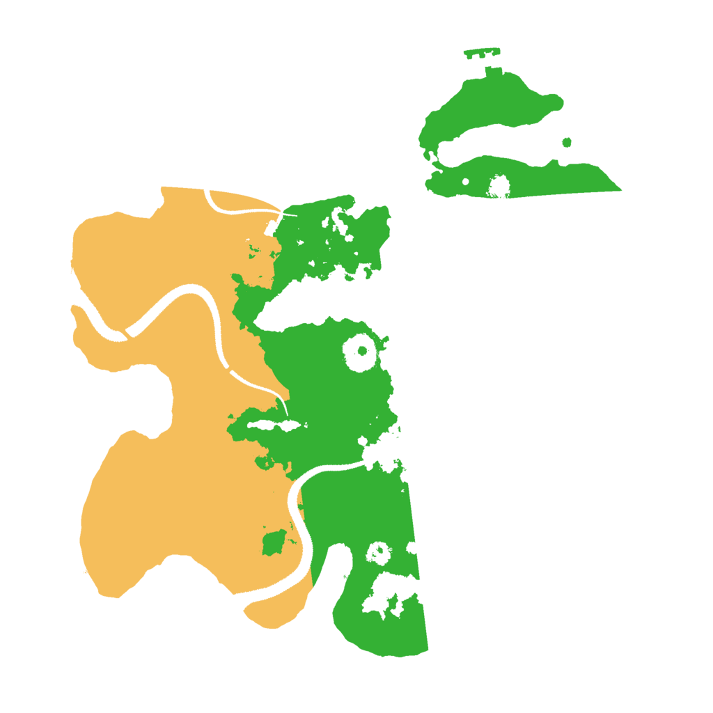 Biome Rust Map: Procedural Map, Size: 3000, Seed: 50126271