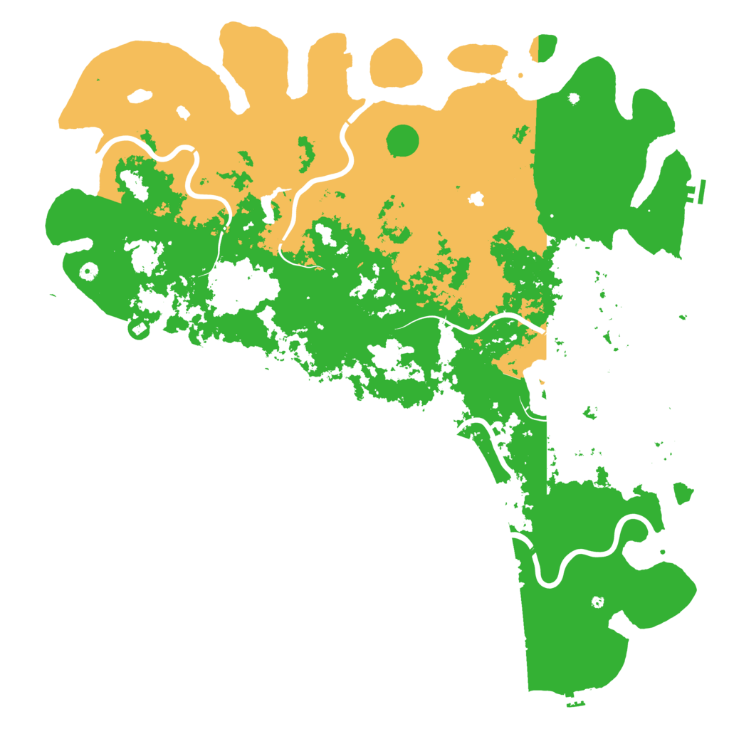 Biome Rust Map: Procedural Map, Size: 6000, Seed: 260499