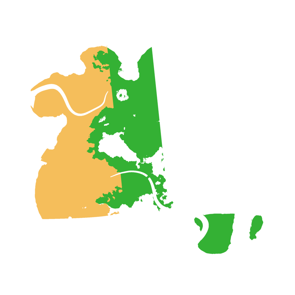 Biome Rust Map: Procedural Map, Size: 2500, Seed: 5521