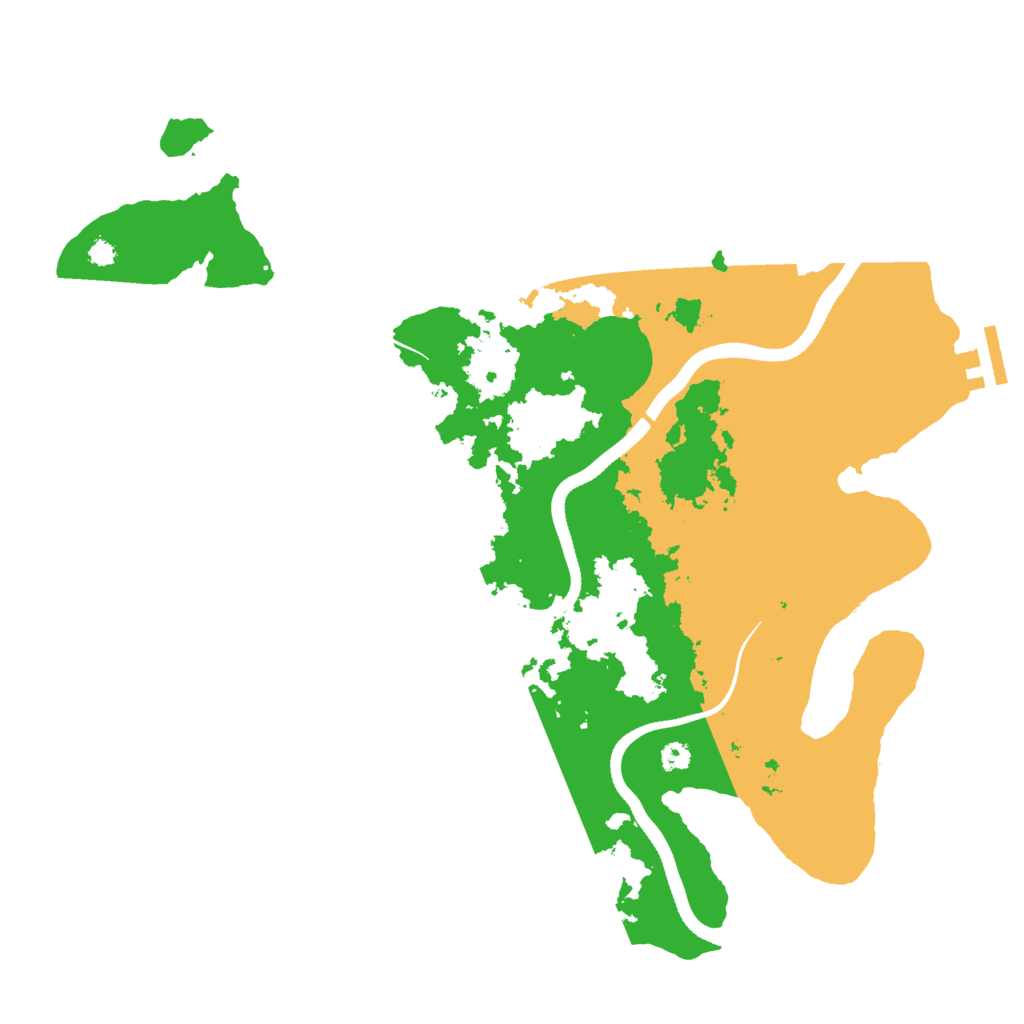 Biome Rust Map: Procedural Map, Size: 3500, Seed: 622626432