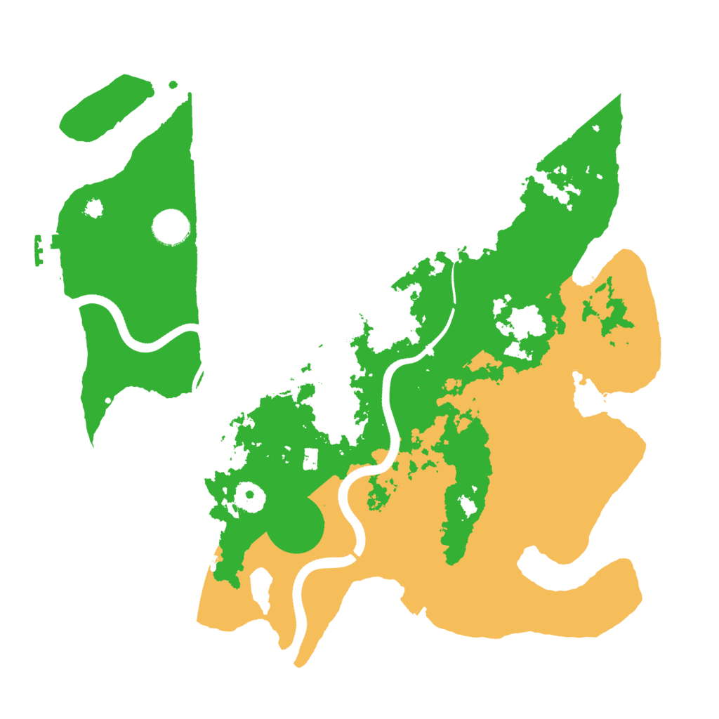 Biome Rust Map: Procedural Map, Size: 3500, Seed: 1400722