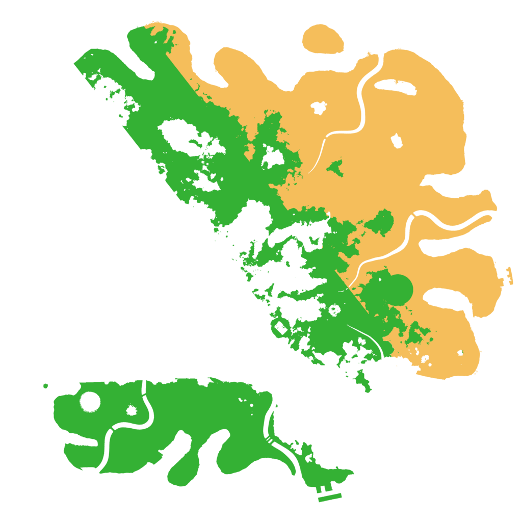Biome Rust Map: Procedural Map, Size: 4500, Seed: 1613081081