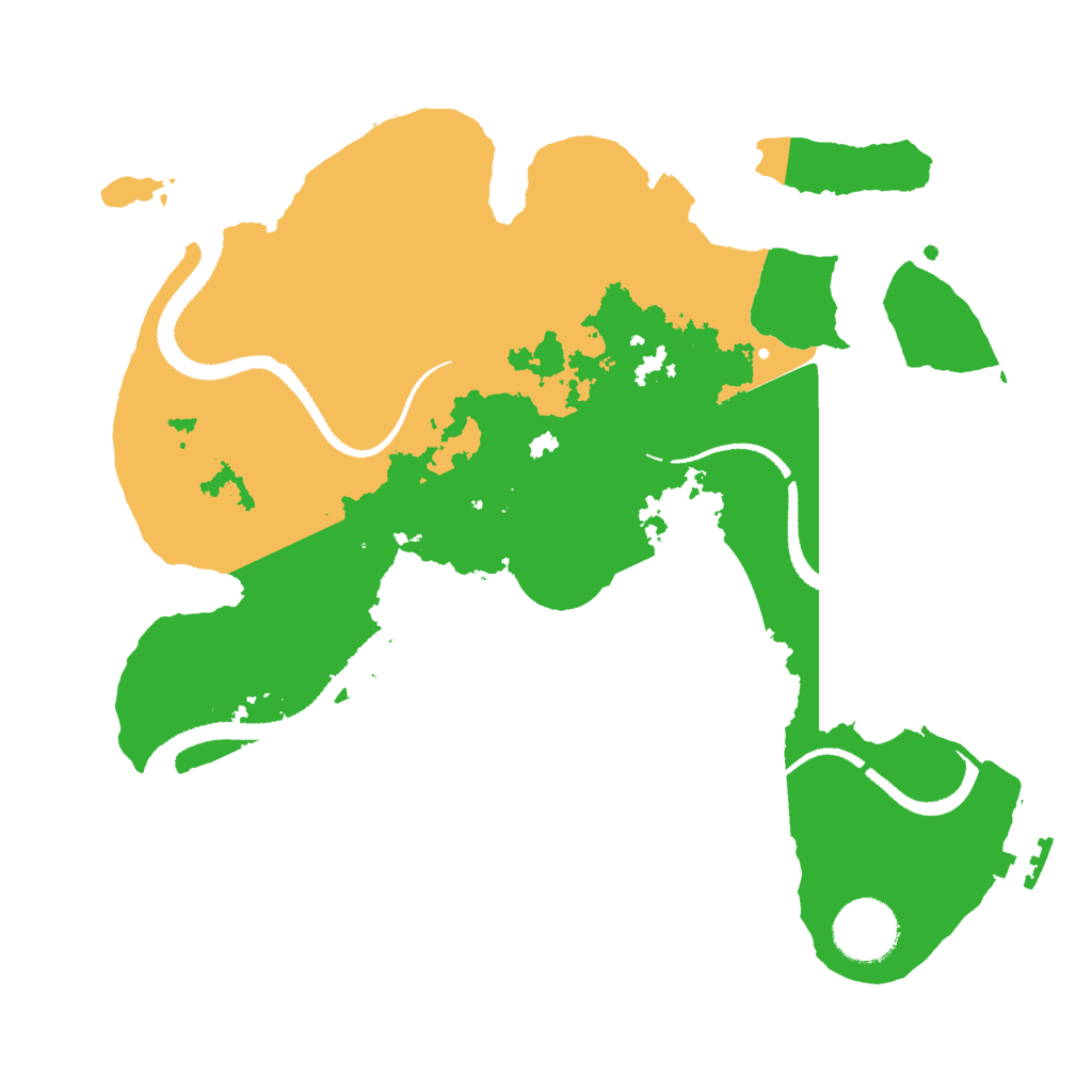 Biome Rust Map: Procedural Map, Size: 3000, Seed: 10563