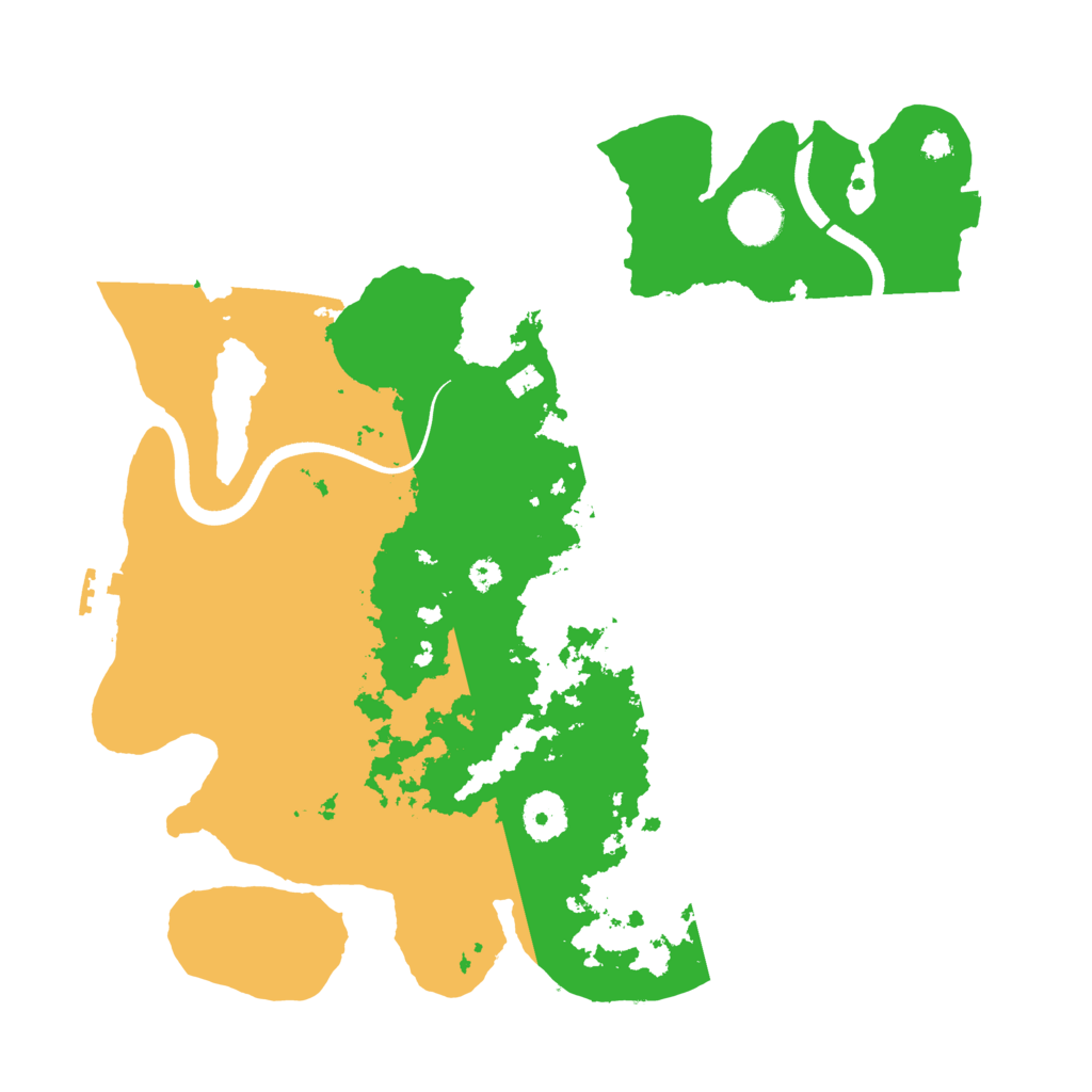 Biome Rust Map: Procedural Map, Size: 3500, Seed: 743207953