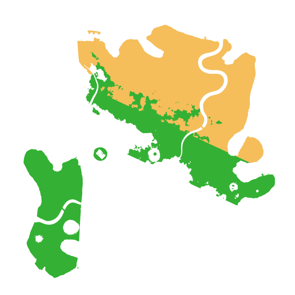 Biome Rust Map: Procedural Map, Size: 3500, Seed: 1647109