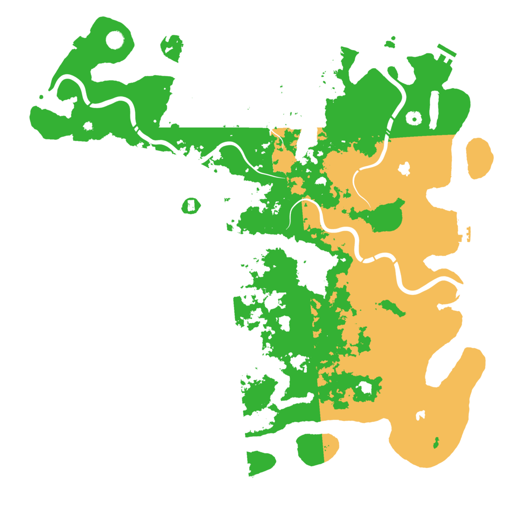 Biome Rust Map: Procedural Map, Size: 5000, Seed: 6734