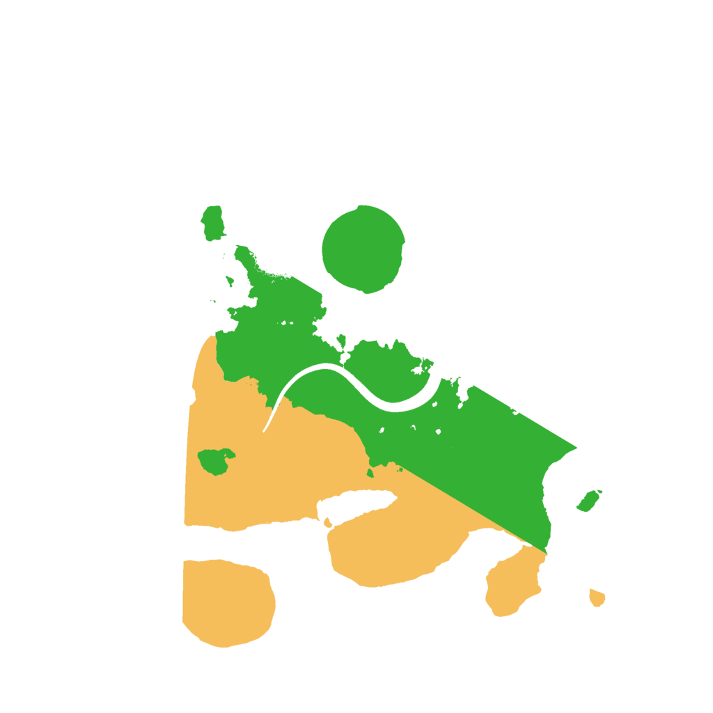 Biome Rust Map: Procedural Map, Size: 2400, Seed: 989903689