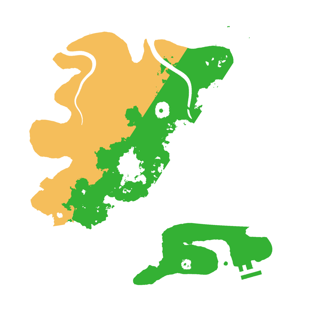 Biome Rust Map: Procedural Map, Size: 3000, Seed: 32537
