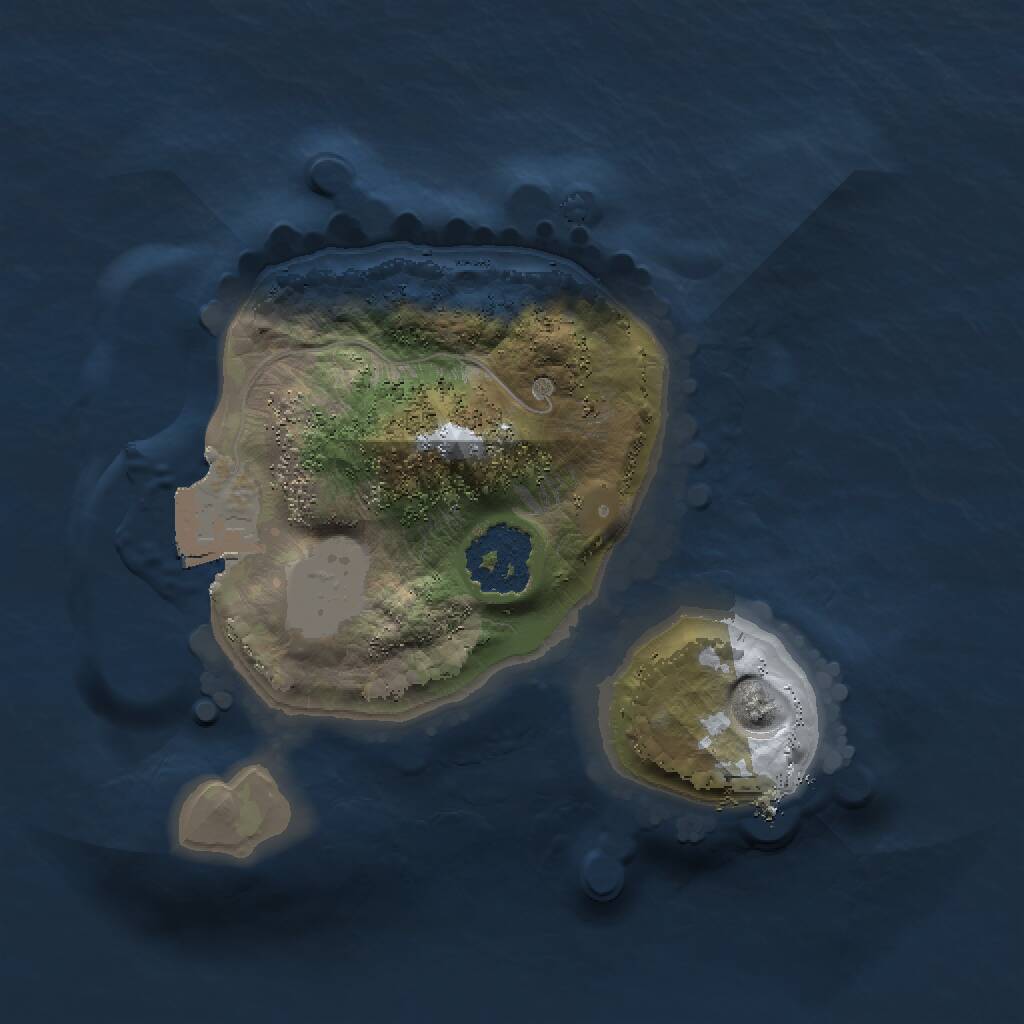 Rust Map: Procedural Map, Size: 1500, Seed: 2061401654, 1 Monuments