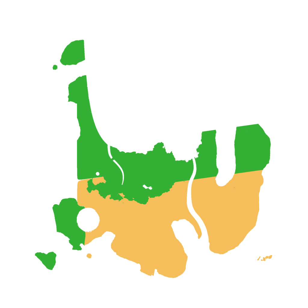 Biome Rust Map: Procedural Map, Size: 2500, Seed: 789654123