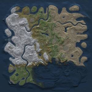 Thumbnail Rust Map: Procedural Map, Size: 4800, Seed: 999003472, 17 Monuments