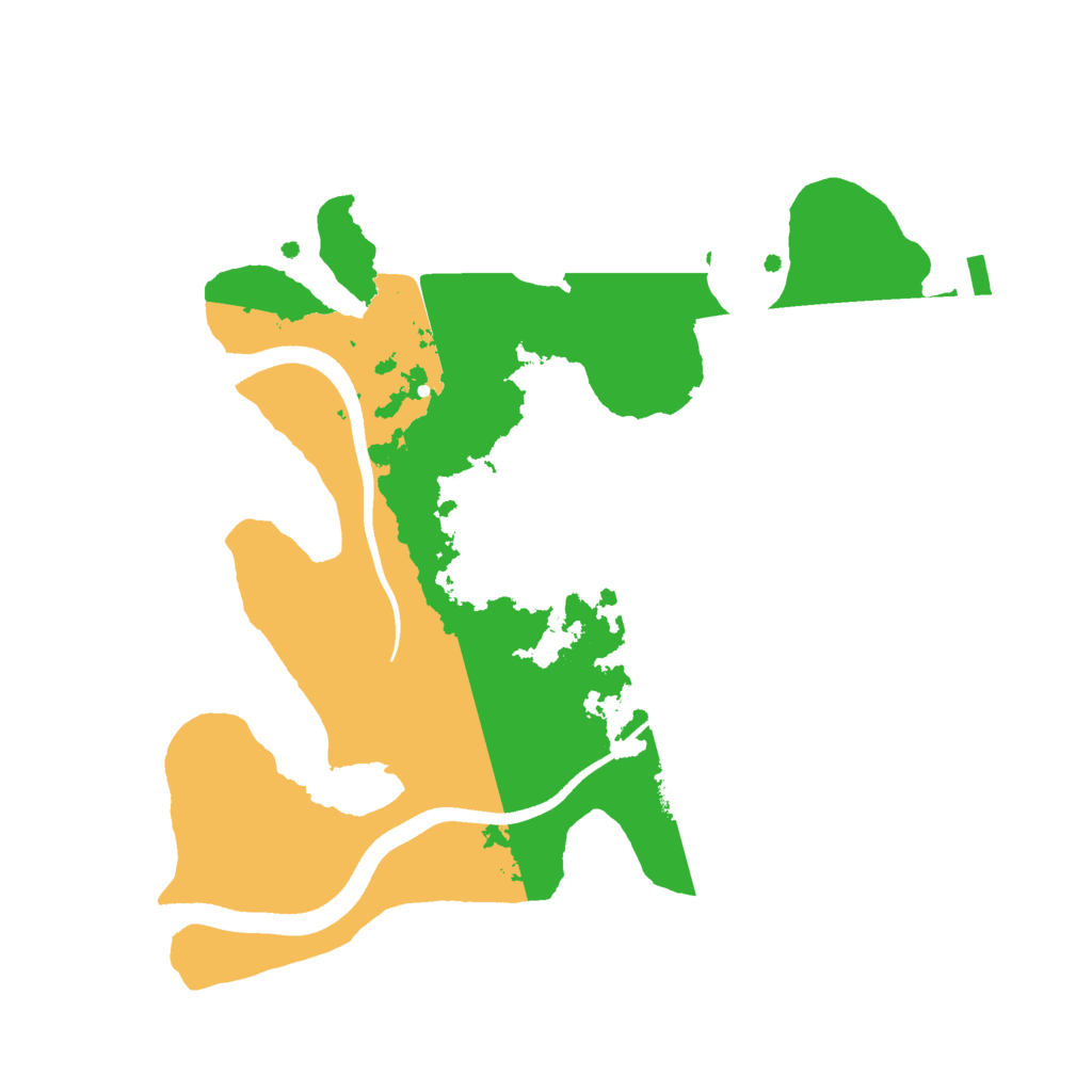 Biome Rust Map: Procedural Map, Size: 2500, Seed: 1917001520