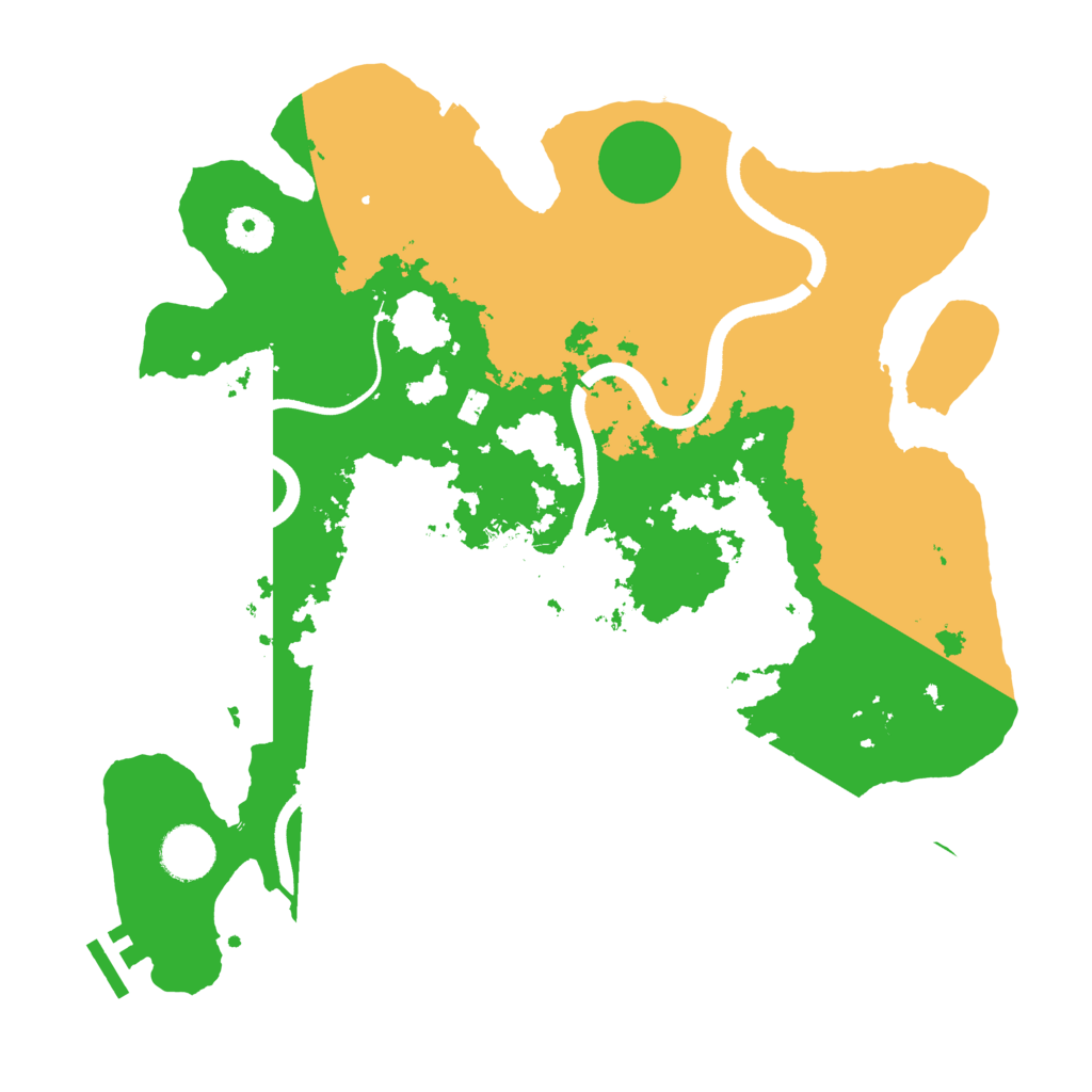 Biome Rust Map: Procedural Map, Size: 3500, Seed: 40728