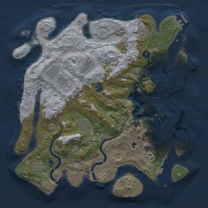 Thumbnail Rust Map: Procedural Map, Size: 4000, Seed: 646536301, 15 Monuments