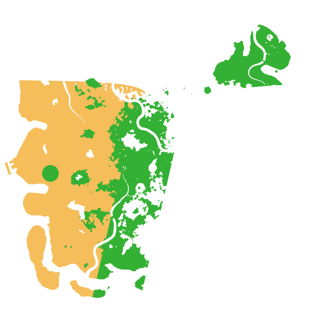 Biome Rust Map: Procedural Map, Size: 5000, Seed: 1445759364