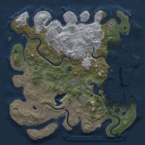 Thumbnail Rust Map: Procedural Map, Size: 4250, Seed: 1981996584, 15 Monuments