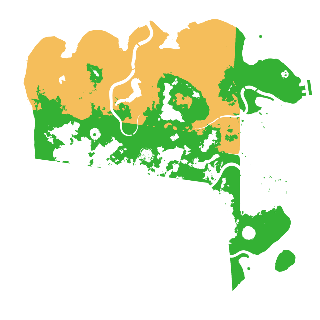 Biome Rust Map: Procedural Map, Size: 4300, Seed: 61098618