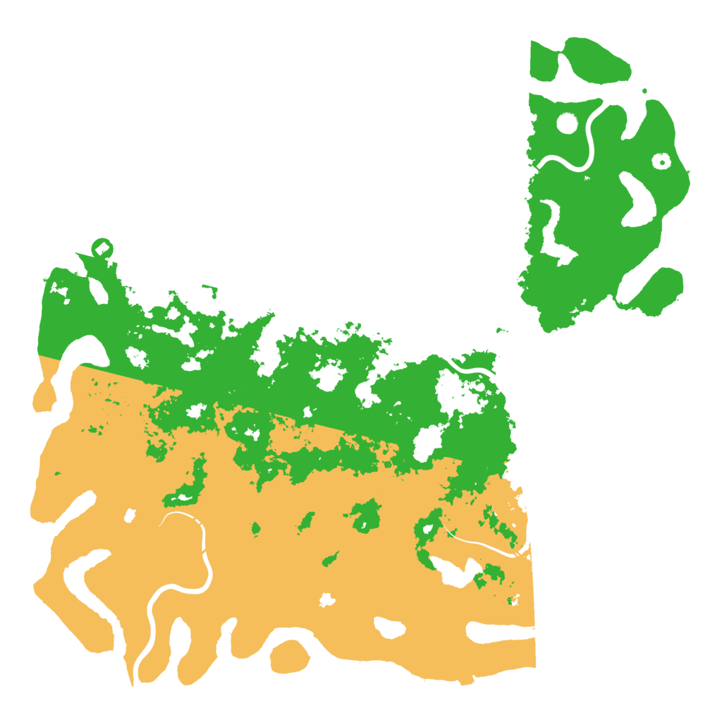 Biome Rust Map: Procedural Map, Size: 6000, Seed: 19971207